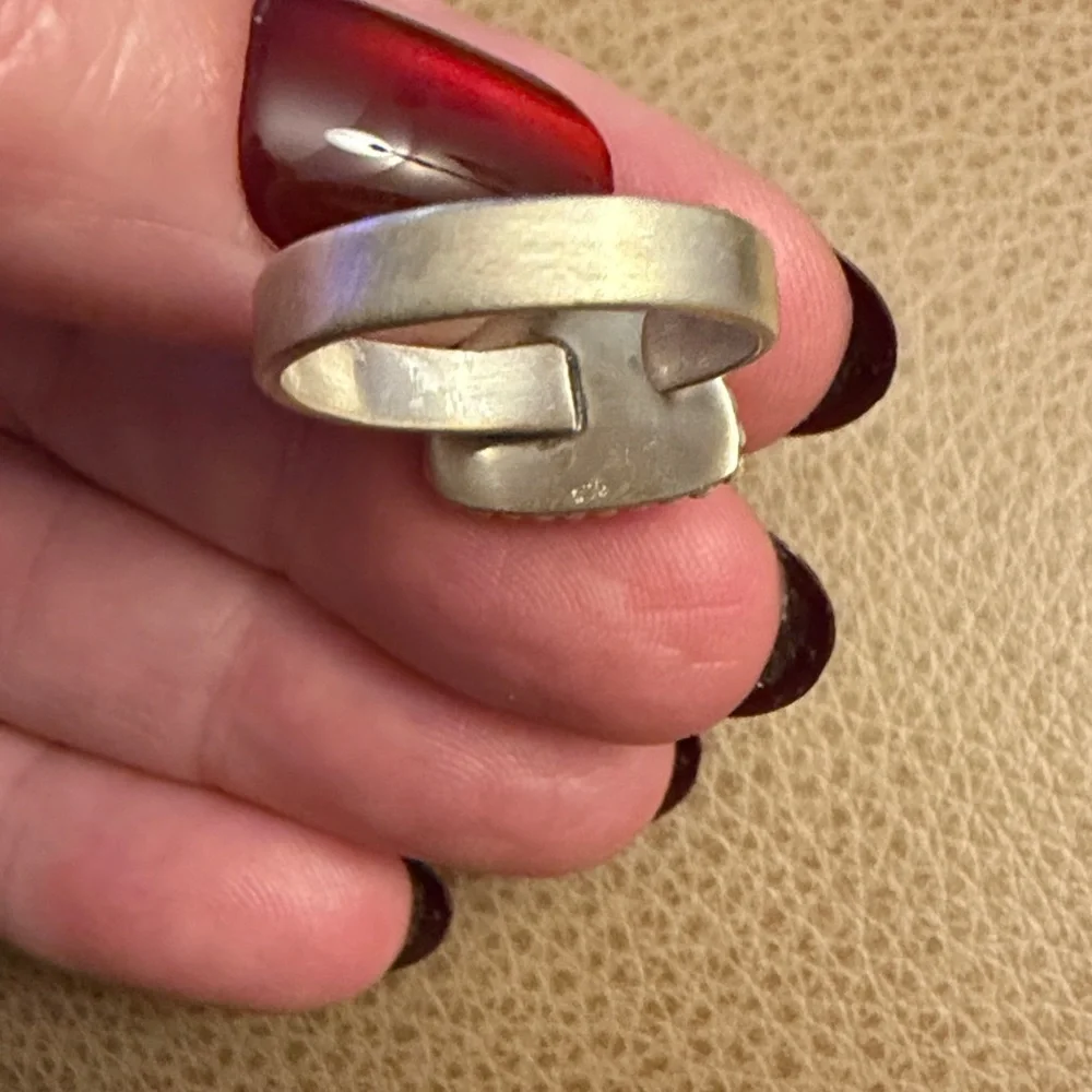 925 Sterling Silver Palomino Turquoise Ring